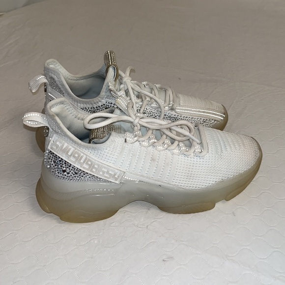 Steve Madden Maxima Rhinestone embellished sneaker 7.5 - Picture 2 of 13